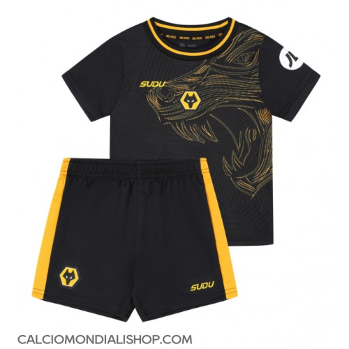 Maglie da calcio Wolves Seconda Maglia Bambino 2024-25 Manica Corta (+ Pantaloni corti)